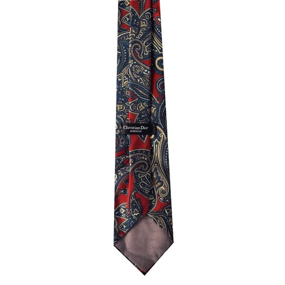 Christian Dior Paisley Pattern Necktie - Picture 2 of 2